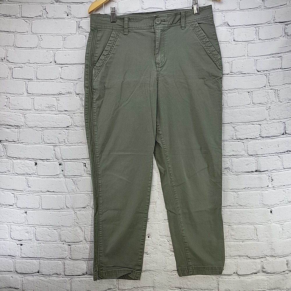 Eddie Bauer Pants Womens Sz 10 Green Straight Leg